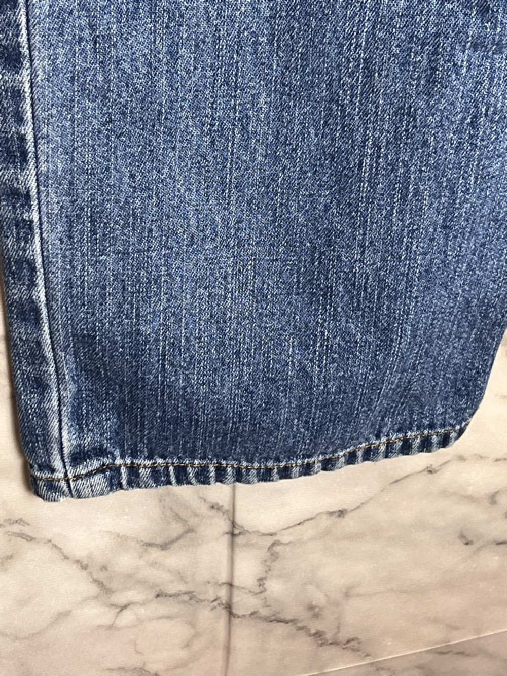 100% Cotton Petite Denim Jeans Pull On PS Petite Small Medium Blue Large Pocket - Picture 10 of 10